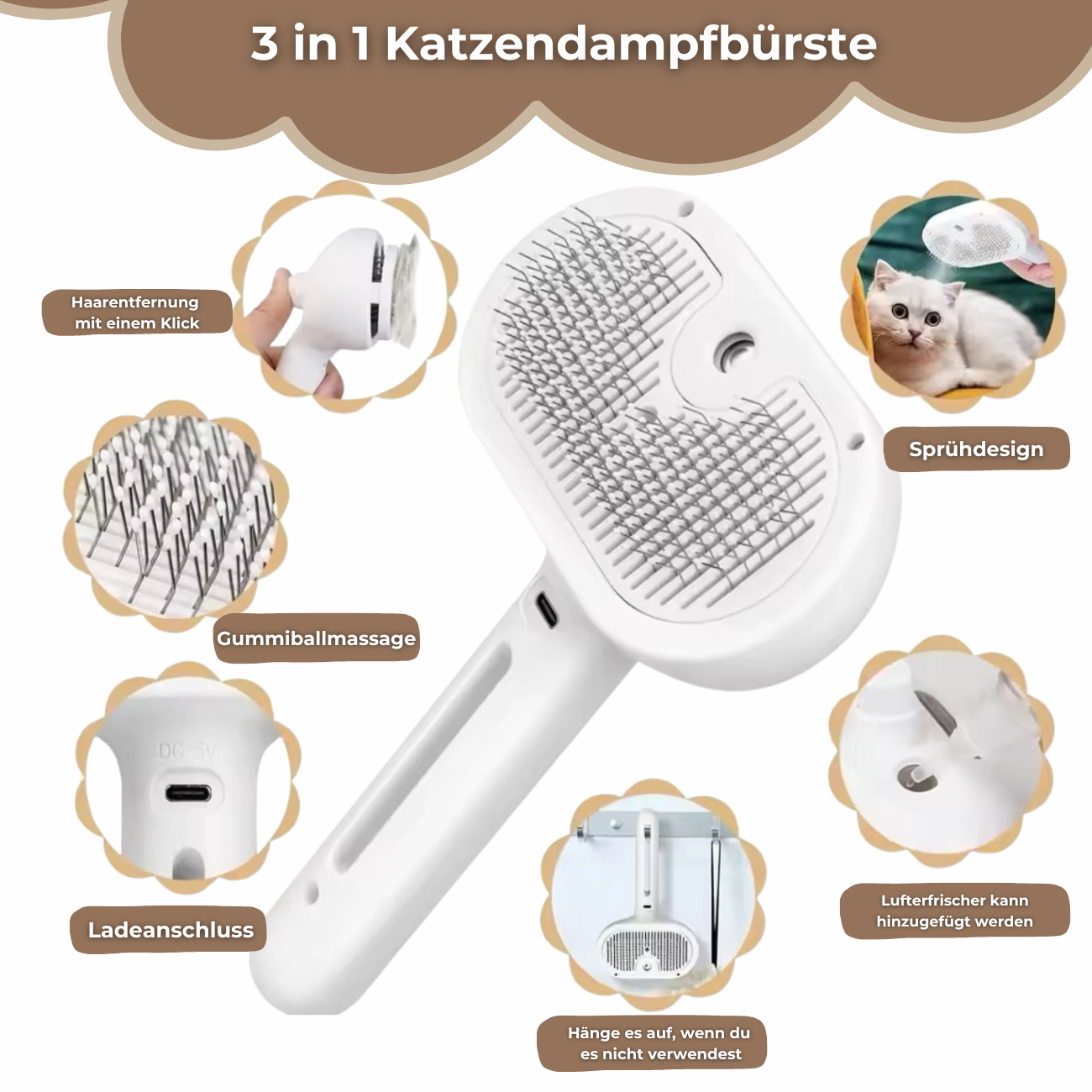 PetSleek - Die Bürste, die Haustiere lieben!