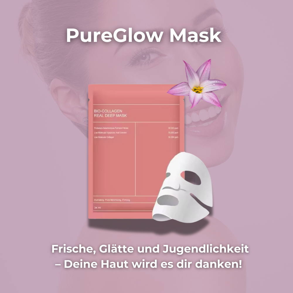 PureGlow Mask- Bio Collagen für eine glatte, jugendliche Haut!