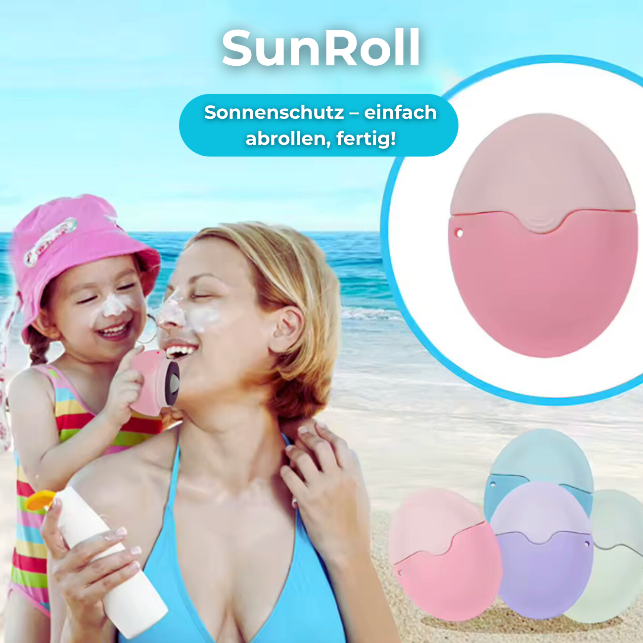 SunRoll -Nie wieder schmierige Finger – mit der Roll-On-Sonnencreme!