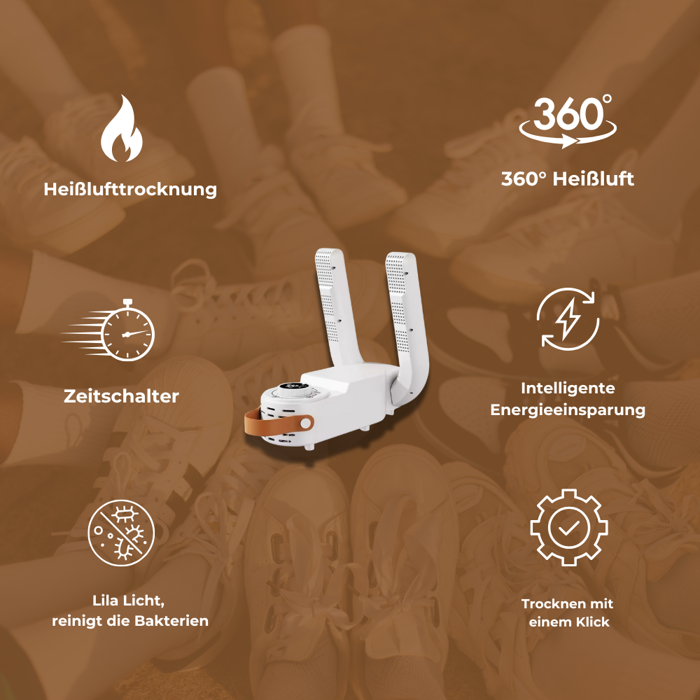 QUICKDRY -Trocknen und desinfizieren, hält deine Schuhe frisch und sauber!