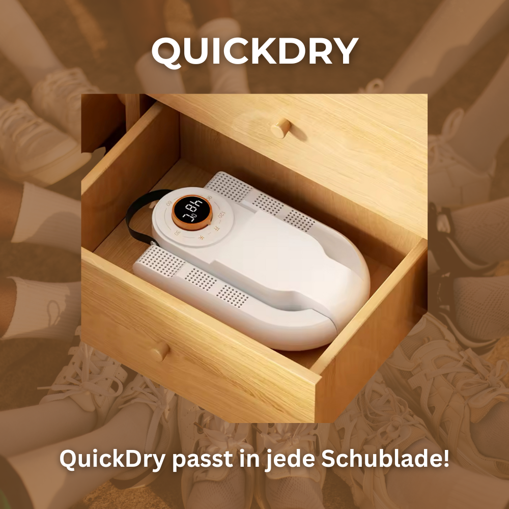 QUICKDRY -Trocknen und desinfizieren, hält deine Schuhe frisch und sauber!